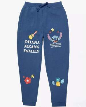 Boxlunch Disney Lilo & Stitch Blue Sweatpants, Size M